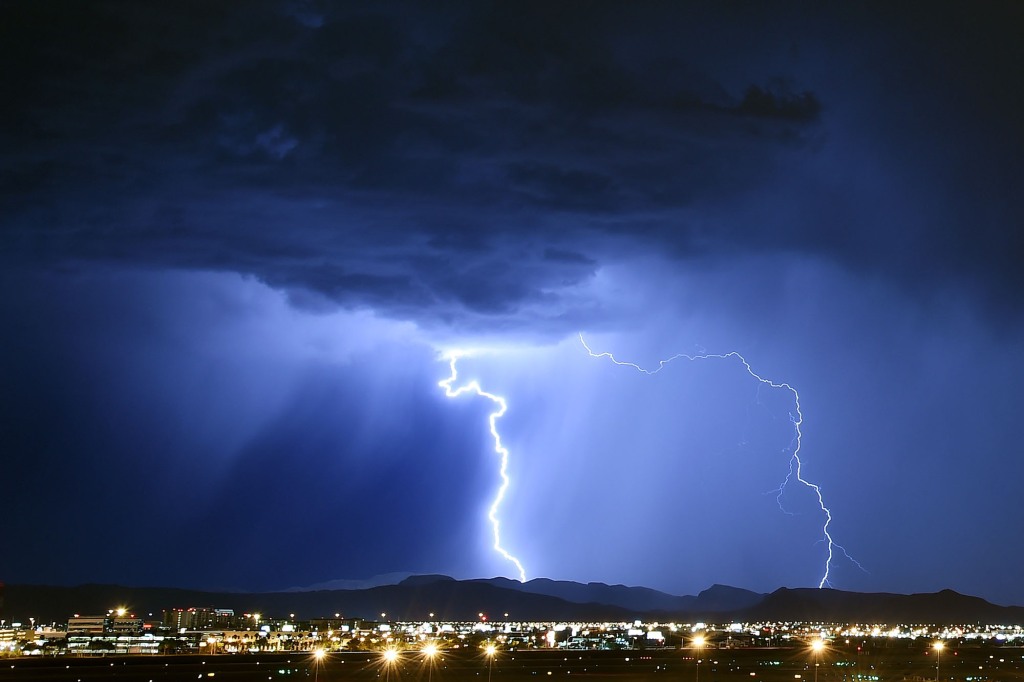 Lightning storm