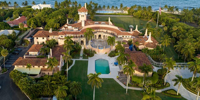 An aerial view of former President Donald Trump's Mar-a-Lago estate is seen on Aug. 10, 2022, in Palm Beach, Florida.