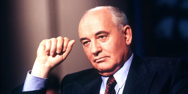 A photo of Mikhail Gorbachev. 