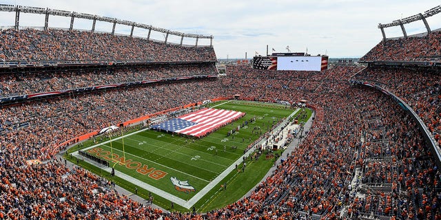 A general view of Empower Field at Mile High in Denver, Colorado, on Sept. 15, 2019.