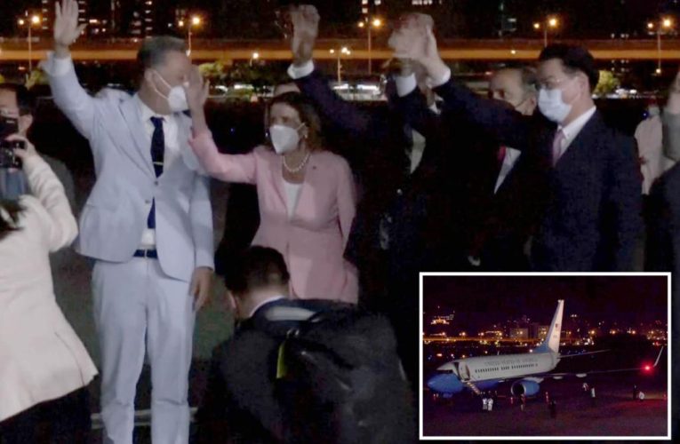 Pelosi arrives in Taiwan for visit, defying China threats