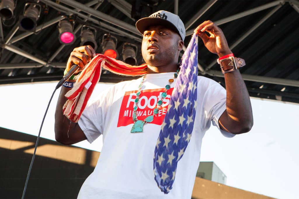 Fish Scales of the Nappy Roots performs at the Harley-Davidson 110th Anniversary celebration, on Thursday, August 29, 2013