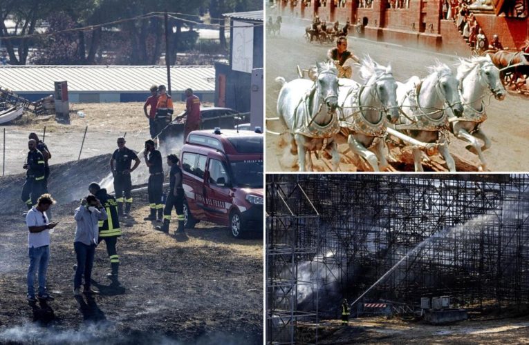 Fire breaks out at Italian film studio Cinecittà Studios