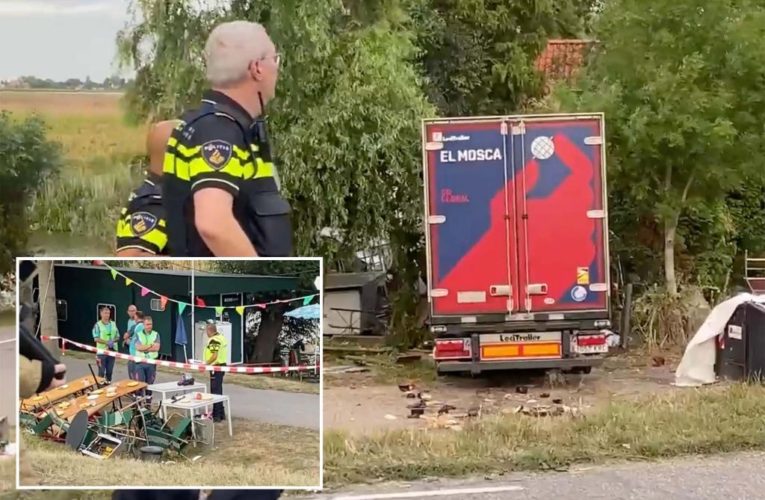 Truck driver in Netherlands kills several after crashing into BBQ