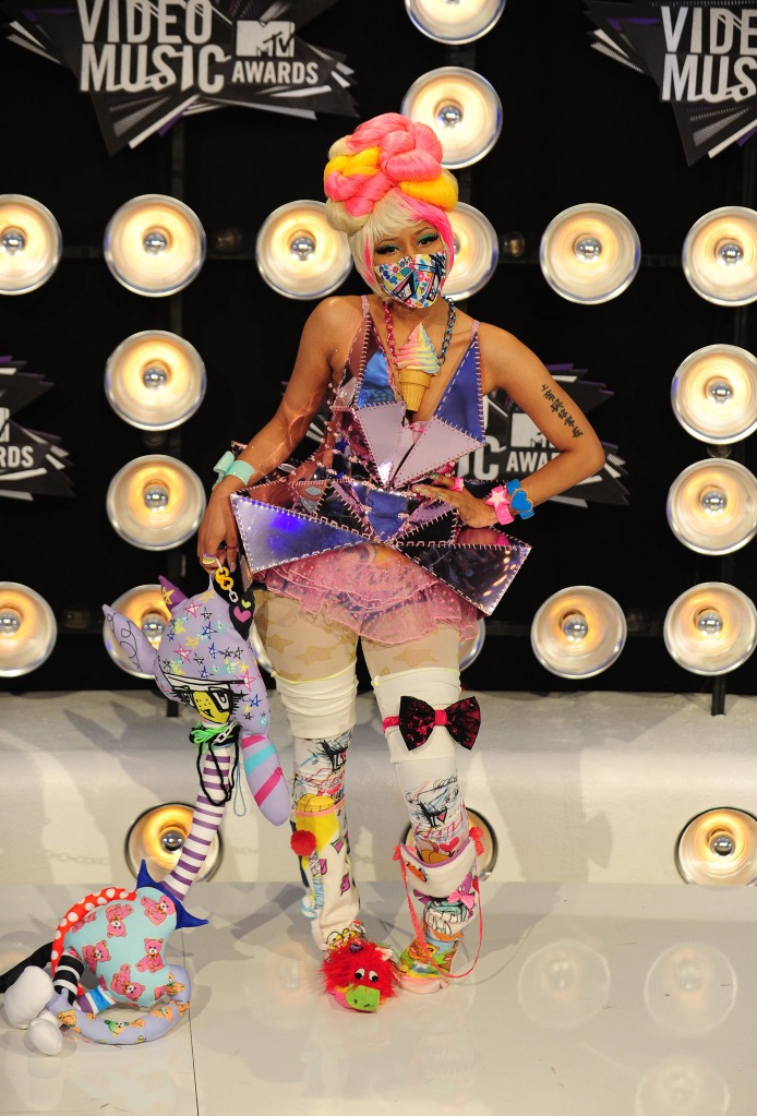 Paying homage to Tokyo's Harajuku fashion trend, Nick stole the show in an anime-inspired look at the 2011 VMAs. 