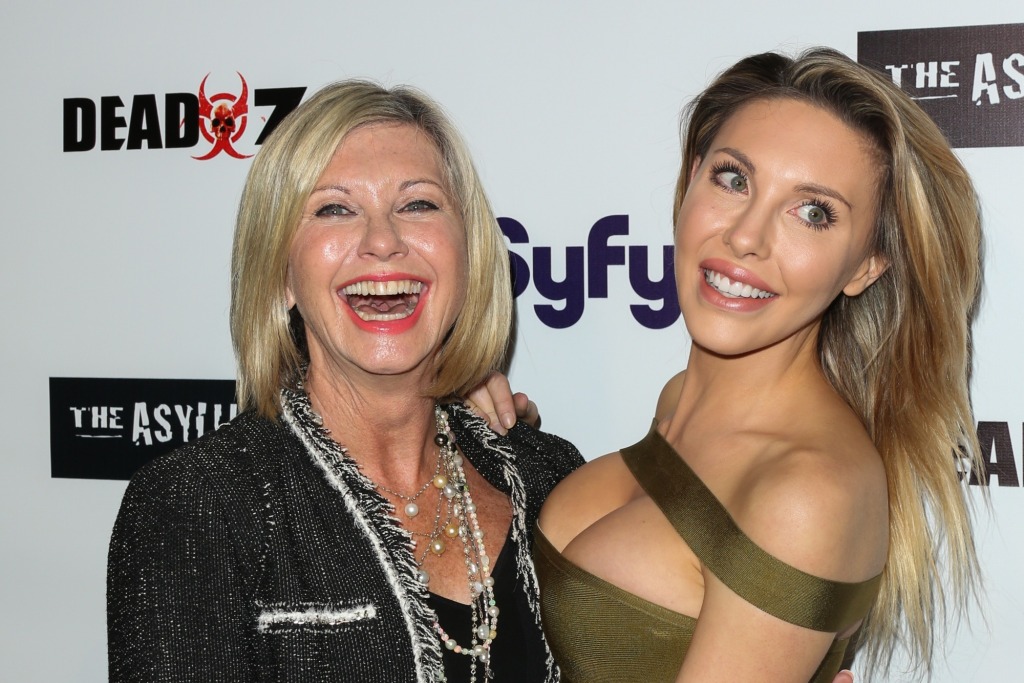 Newton-John's only child Chloe Lattanzi, is struggling with her mom's death. The duo are pictured together in 2016. 