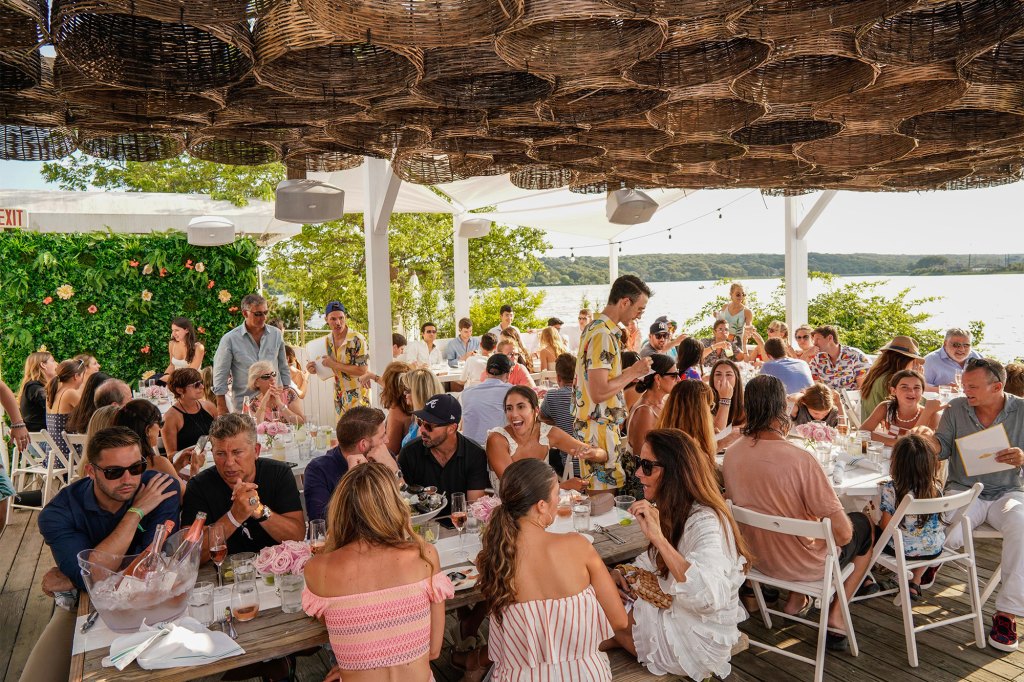 Hagan claimed a table at Montauk hotspot Surf Lodge (pictured) cost a whopping $15,000.