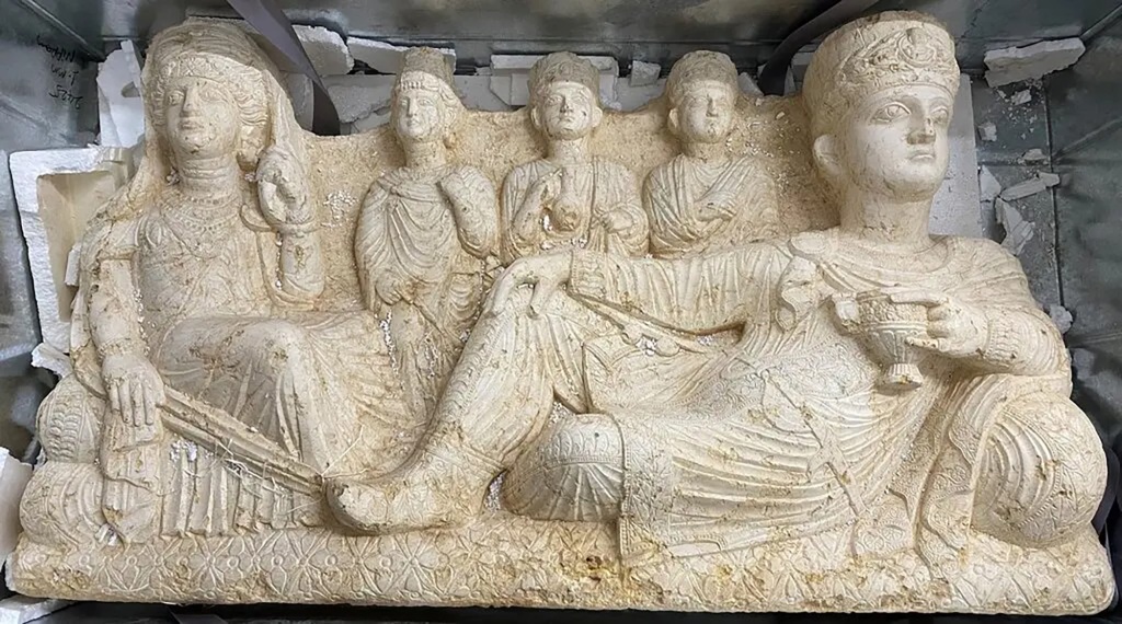 Authorities have confiscated allegedly looted or smuggled works from Lotfi including the Palmyra Stone, worth $750,000.