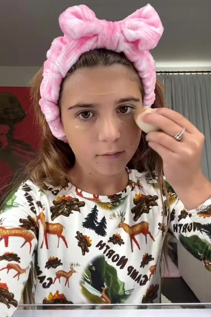 Footage of Penelope's makeup routine was ultimately removed from her TikTok page.