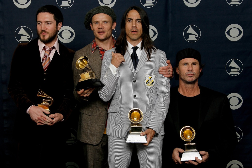 The Red Hot Chili Peppers at the 2007 Grammys.