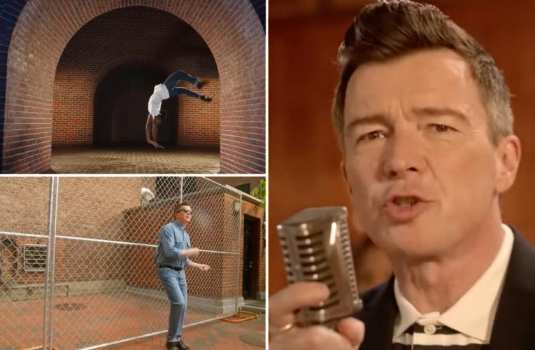 Rick Astley recreates ‘Never Gonna Give You Up’ music video 35 years later