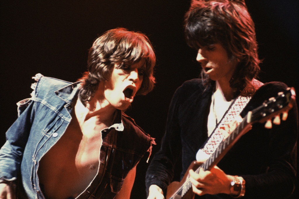 Mick Jagger, left, and Keith Richards performing in 1973.