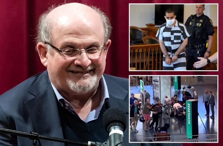 Salman Rushdie off ventilator and ‘talking and joking’ a day after brutal stabbing attack