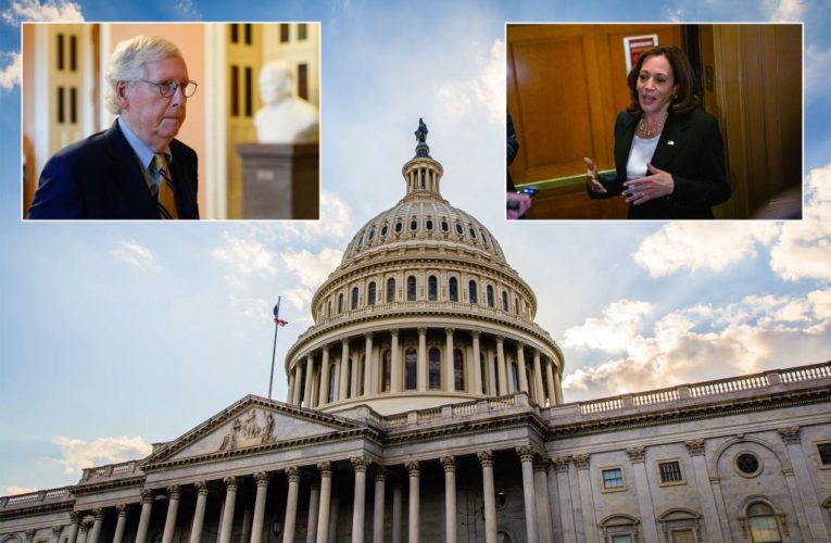 Harris, Dems push climate, energy, tax bill through initial Senate hurdle