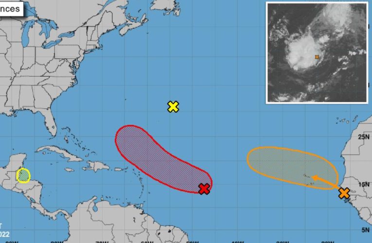 Labor Day forecast shows 4 areas with tropical development