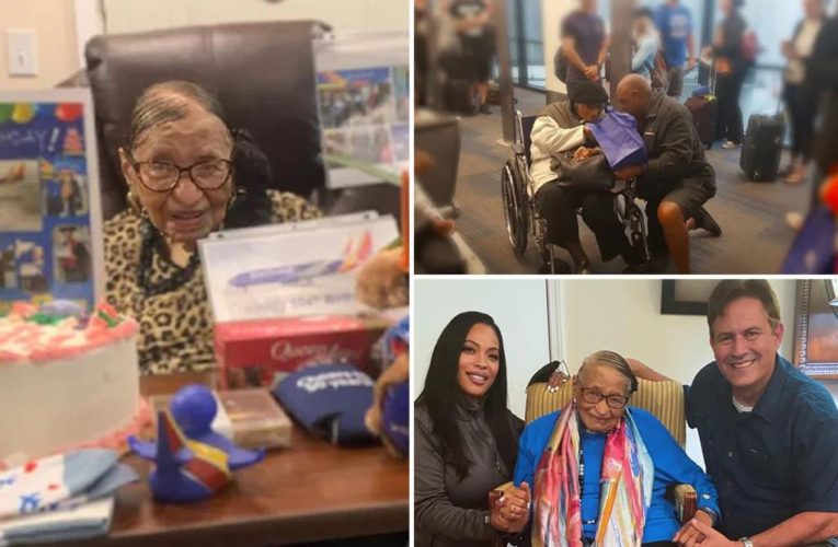 Southwest Airlines employees celebrate passenger’s 104th birthday