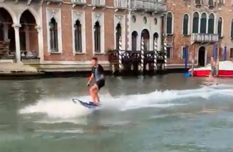 Italy’s Venice mayor blasts tourists arrested for surfing Grand Canal