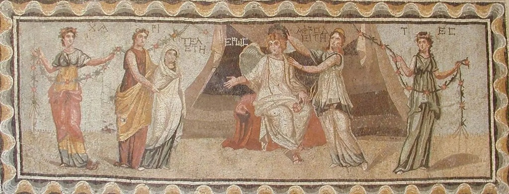 Many of the items that were seized were mosaics, like the Telete Mosaic, which an expert told investigators is characteristic of Syrian mosaics in the third century C.E.