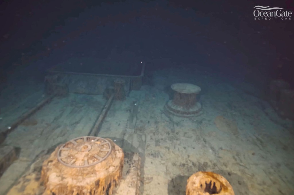 Viewers will be able to see the "renowned bow, the port-side anchor, hull number one, an enormous anchor chain - each link weighs approximately 200 pounds.