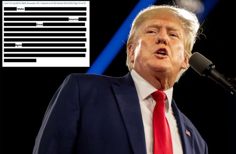 Trump trolls feds with MAGA mock-up of affidavit for Mar-a-Lago search