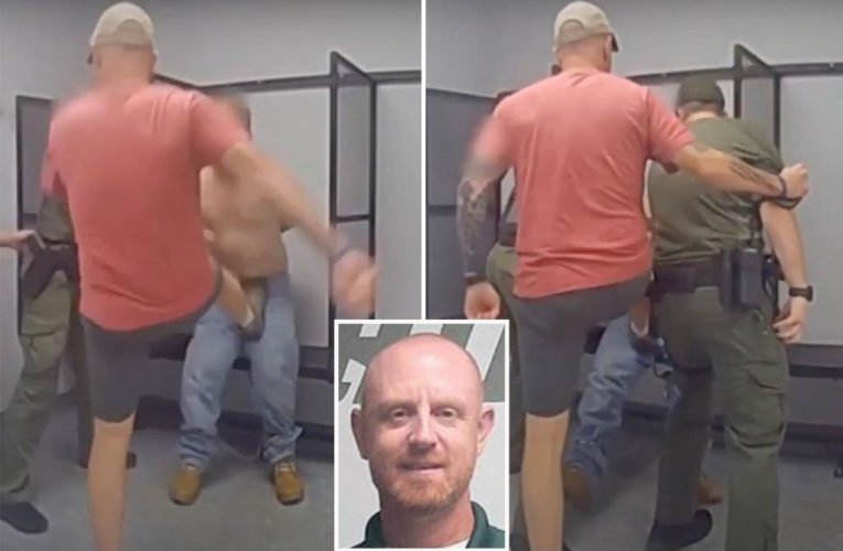 Vermont sheriff’s captain John Grismore fired, footage shows him kicking detainee