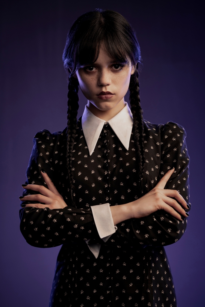 Jenna Ortega as Wednesday Addams.