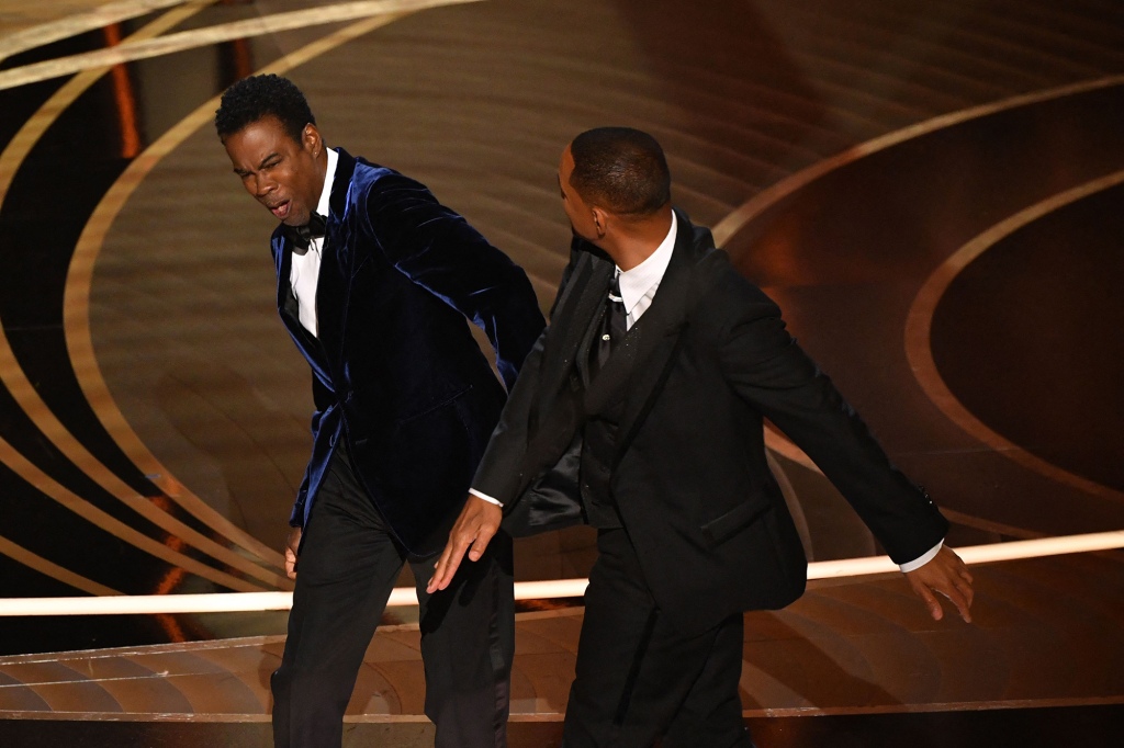Will Smith slapped Chris Rock onstage during the 94th Oscars on March 27.