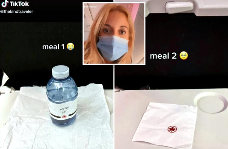 Woman stunned by airline’s vegan ‘meal’ on international flight