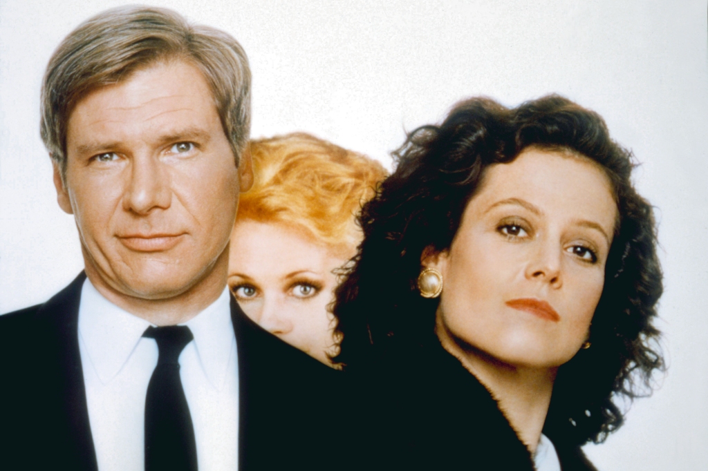 Harrison Ford, Melanie Griffith, Sigourney Weaver, 1988, TM & Copyright (c) 20th Century Fox Film Corp. All rights reserved./Courtesy Everett Collection