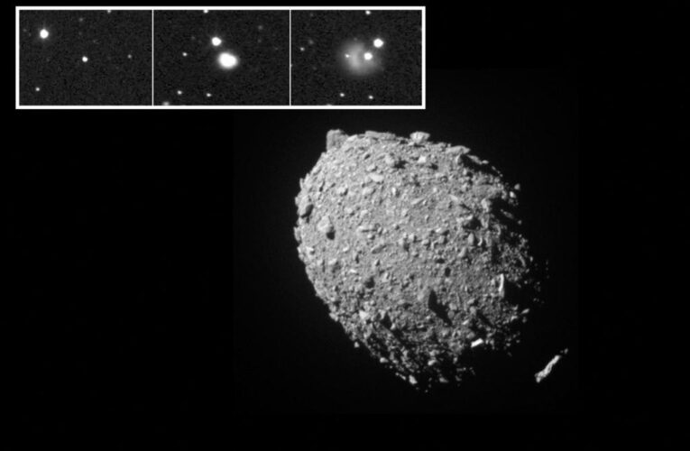 NASA’s DART asteroid collision shown in newly released photos