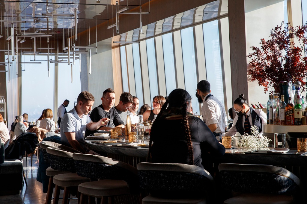 Peak in Hudson Yards is a favorite spot for power lunches.