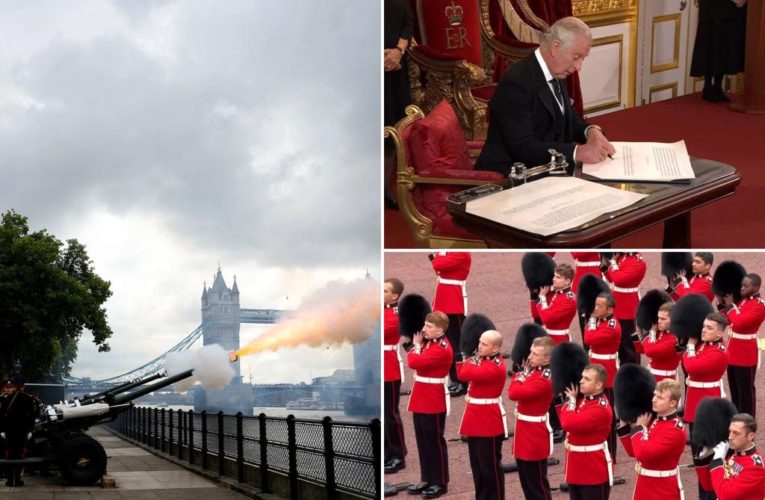 Queen Elizabeth II death latest updates: Gun salutes honor Britain’s new monarch