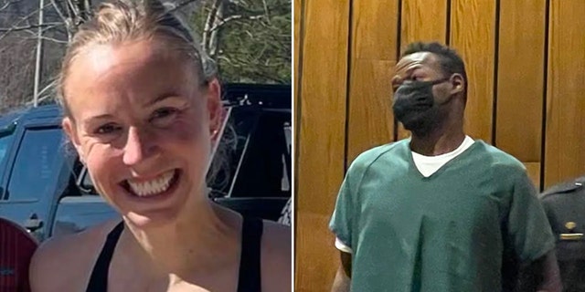 Left: Eliza Fletcher in a photo released by Memphis Police. Right: Cleotha Abston appears in court for his arraignment Tuesday, Sept. 6, 2022.  (Memphis Police Department, Adam Sabes/Fox News Digital)