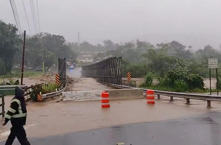 Hurricane Fiona’s floodwaters destroy bridge in Puerto Rico