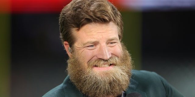 Ryan Fitzpatrick is seen prior to a game between the Houston Texans and the San Francisco 49ers at NRG Stadium on Aug. 25, 2022 in Houston.