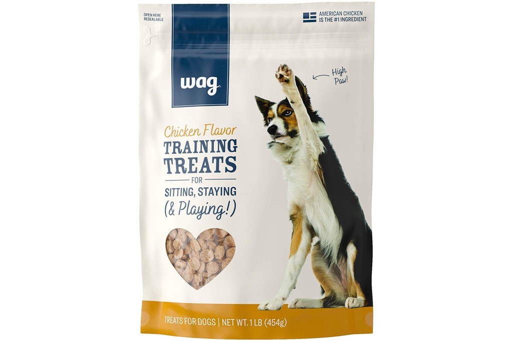 A bag of dog training treats 