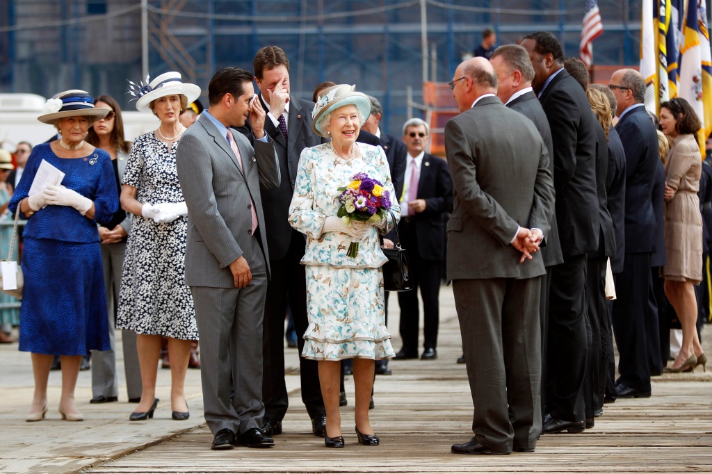The Queen at ground zero.