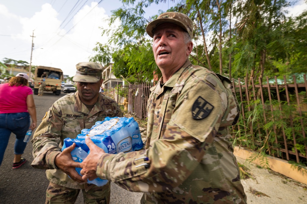 Hundreds of FEMA personnel were sent to Puerto Rico to assist with helping those without power and water. 