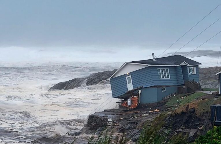 Fiona sweeps away houses, knocks out power in eastern Canada