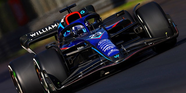 Alex Albon drives the Williams FW44 Mercedes during practice ahead of the F1 Italian Grand Prix at Autodromo Nazionale Monza on Sept. 9, 2022, in Monza, Italy.