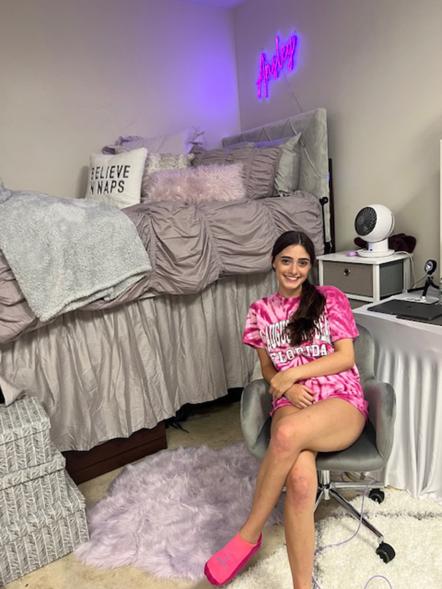 Sinks told The Post that it was important to her that her dorm fell "like home" since she's studying miles away from her parents' house in Georgia.