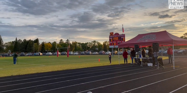 Cayler Ellingson's high school stops the homecoming football game to remember his life.