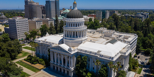 The California State Capitol building in Sacramento, California, in July 2021.