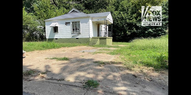 Tire tracks approaching the house where the body of the house where the body of Eliza Fletcher was found.