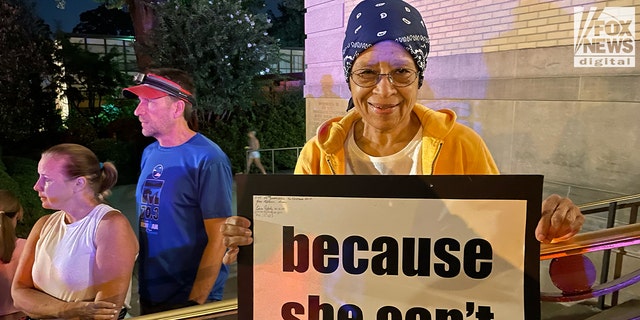 A woman who said she turned out in solidarity with the Fletcher family because her own daughter had been murdered in Memphis.