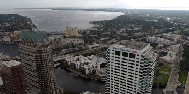 The city of Tampa, Florida, is seen Monday, Sept. 26, 2022.