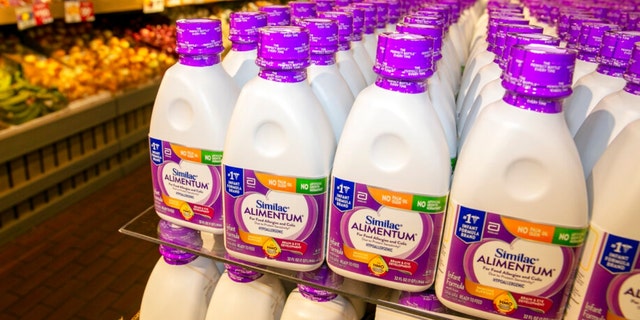 Similac Alimentum Hypoallergenic Infant Formula, imported from Puerto Rico, on sale at a Stew Leonard's grocery store in Yonkers, New York, June 10, 2022. 