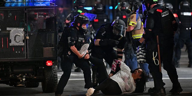 Following the death of George Floyd in Minneapolis, a protest in downtown Charlotte, North Carolina, turned violent on May 31, 2020.