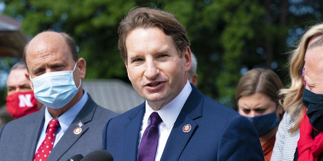 Rep. Dean Phillips, D-Minn., speaks during a news conference at the U.S. Capitol in Washington, D.C., U.S., on Tuesday, Sept. 15, 2020.