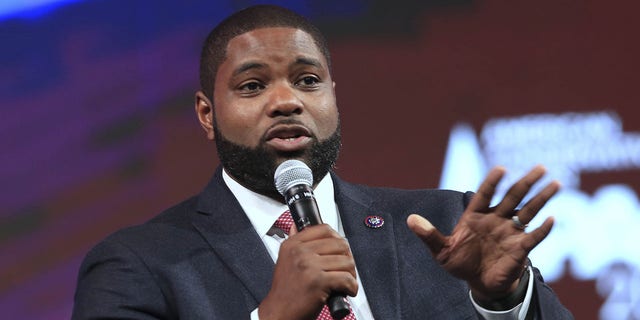 Rep. Byron Donalds, R-Fla., speaks during the Conservative Political Action Conference (CPAC).